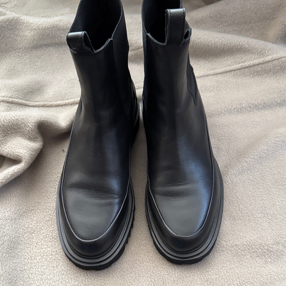 All Saints Black Leather women’s Harlee boots